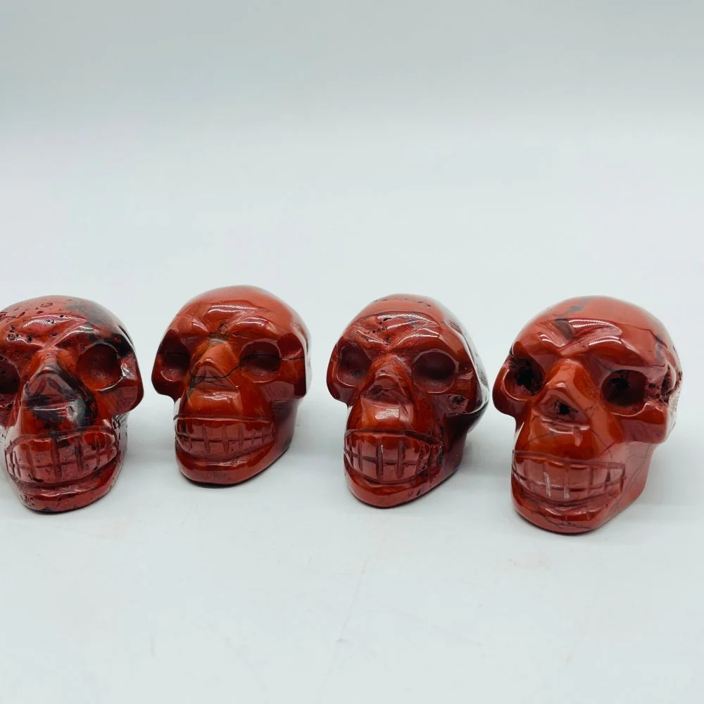 3.5cm Red Jasper Skull Carving Wholesale - Image 3