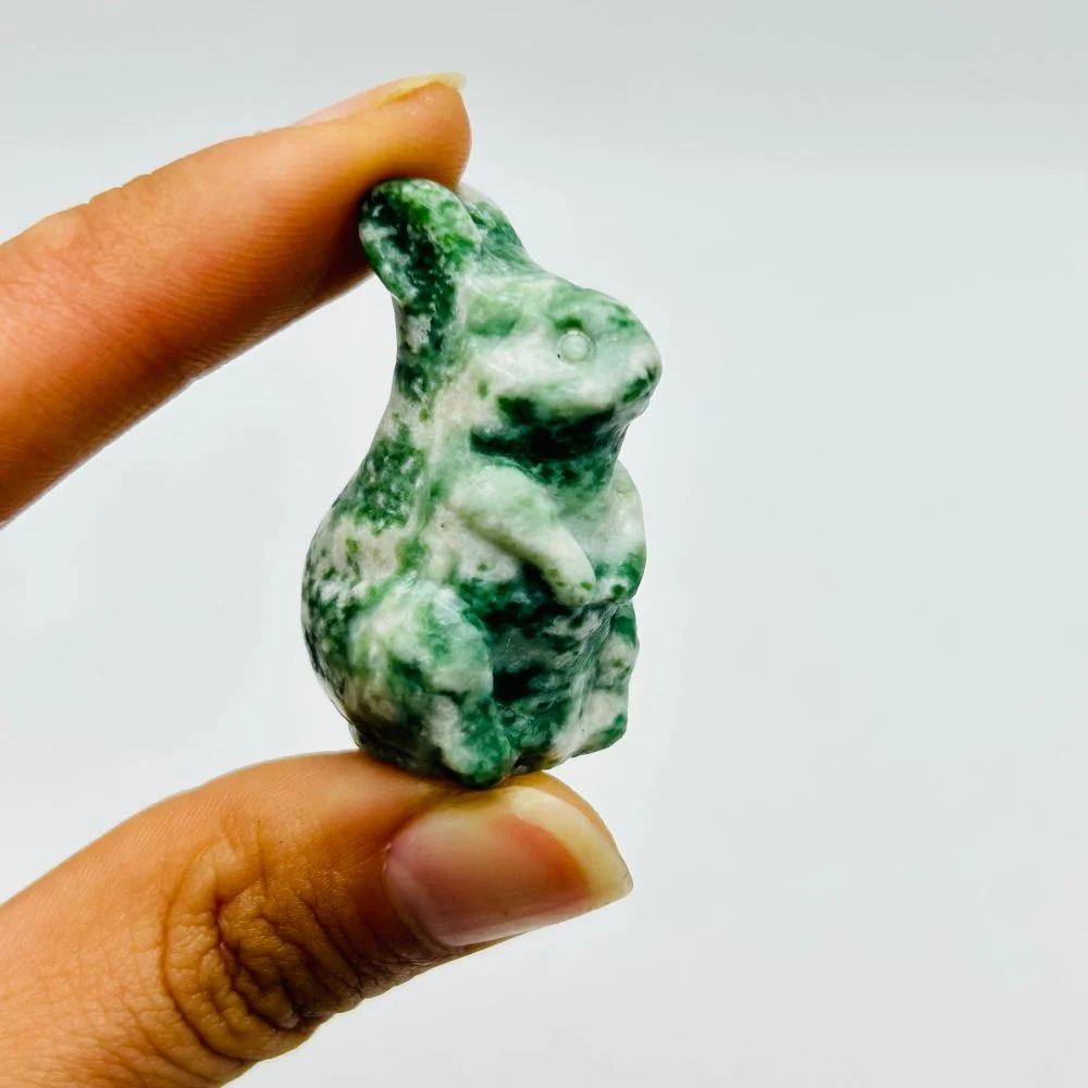 Red Obsidian Qing Hai Stone Rabbit Carving Wholesale - Image 5