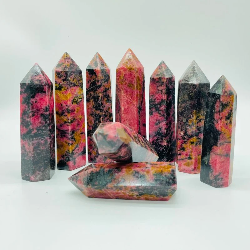 Red Rhodonite Points Tower Wholesale - Image 2