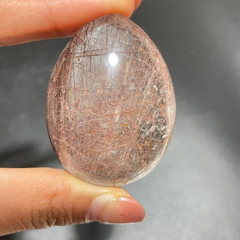 Red Rutile Teardrop Shape Crystal - Image 2