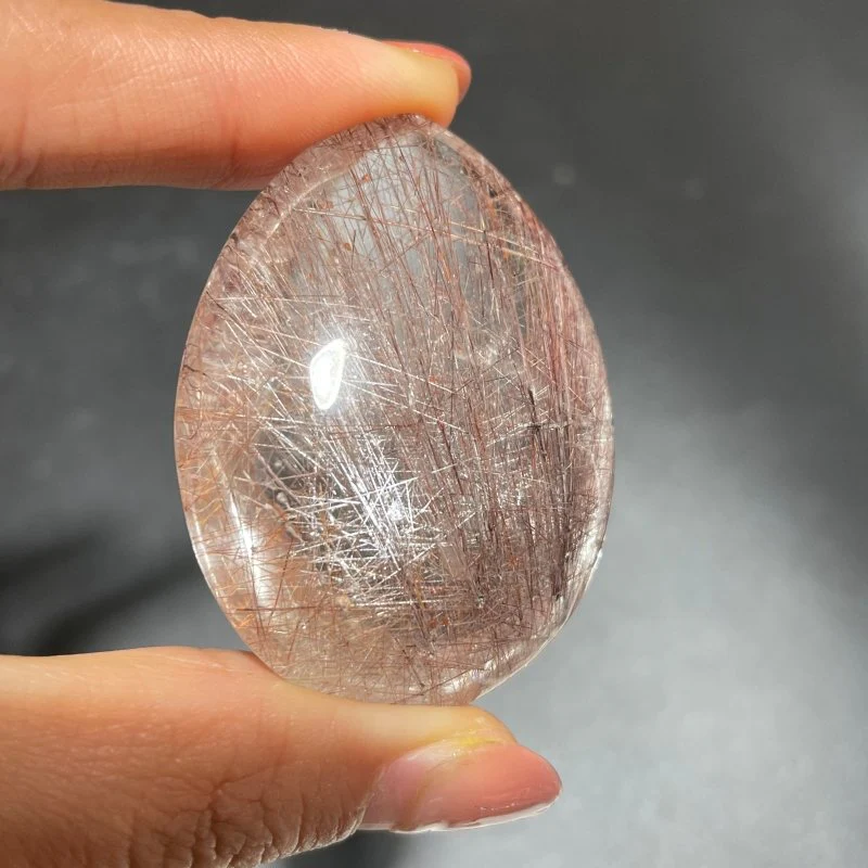 Red Rutile Teardrop Shape Crystal - Image 4