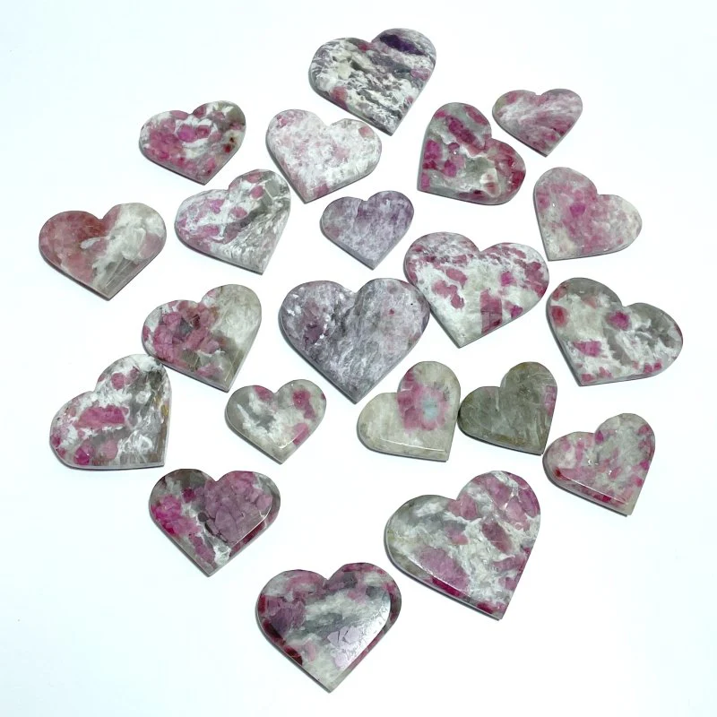 High Quality Red Tourmaline Heart Wholesale - Image 3