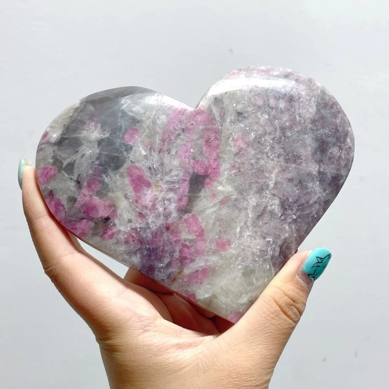 11 Pieces Large Red Tourmaline Heart - Image 2