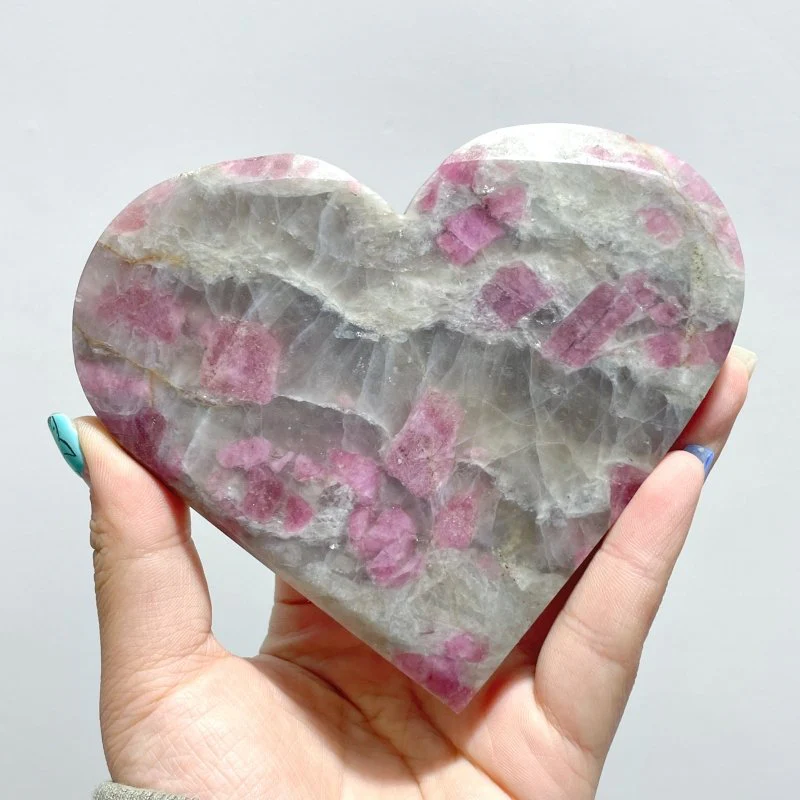 11 Pieces Large Red Tourmaline Heart - Image 7