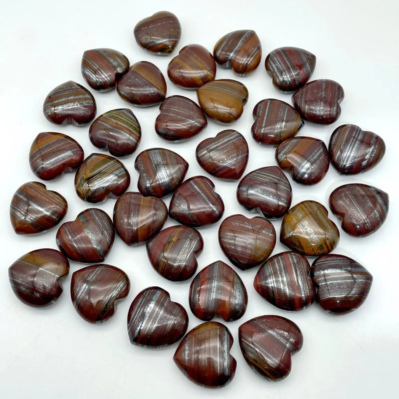 Red&Yellow Tiger Eye Mixed Iron Heart Wholesale - Image 6