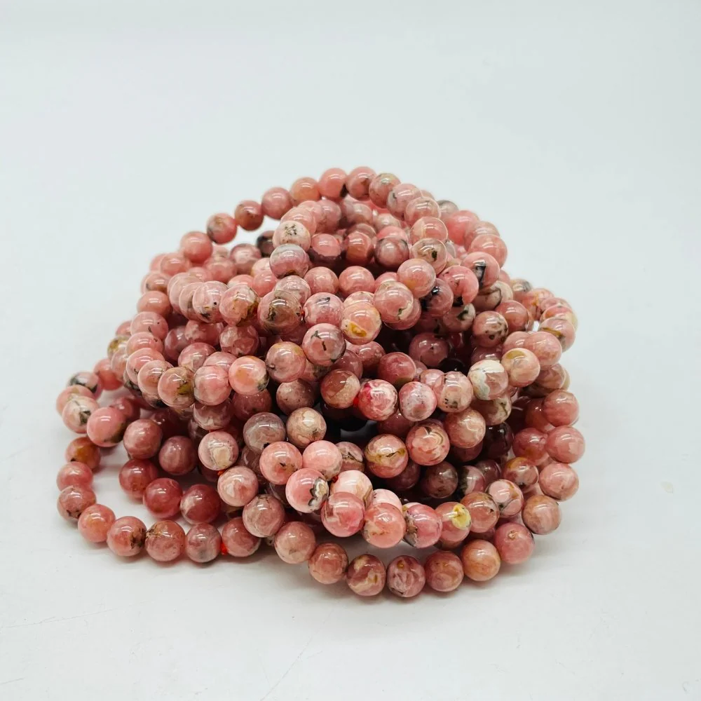 0.28in(7mm) Rhodochrosite Bracelet Wholesale - Image 2