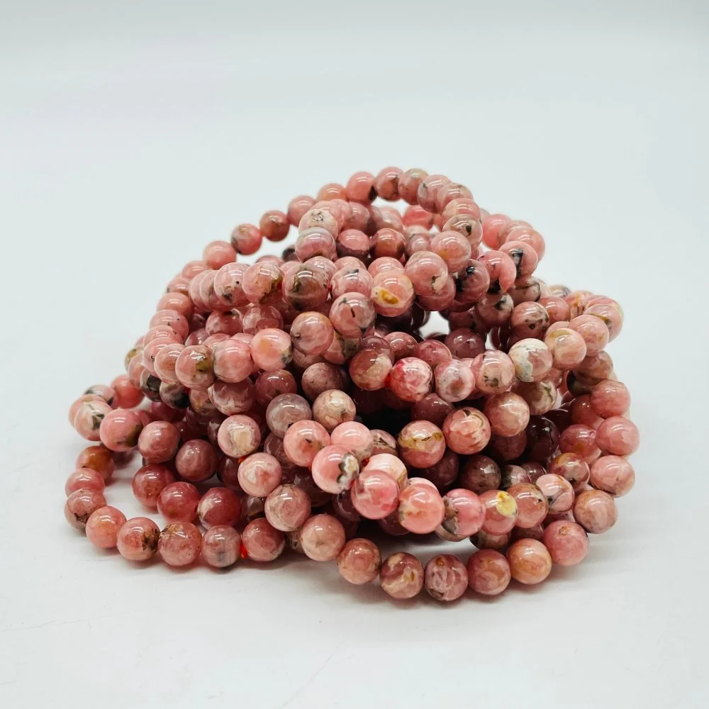 0.28in(7mm) Rhodochrosite Bracelet Wholesale - Image 3