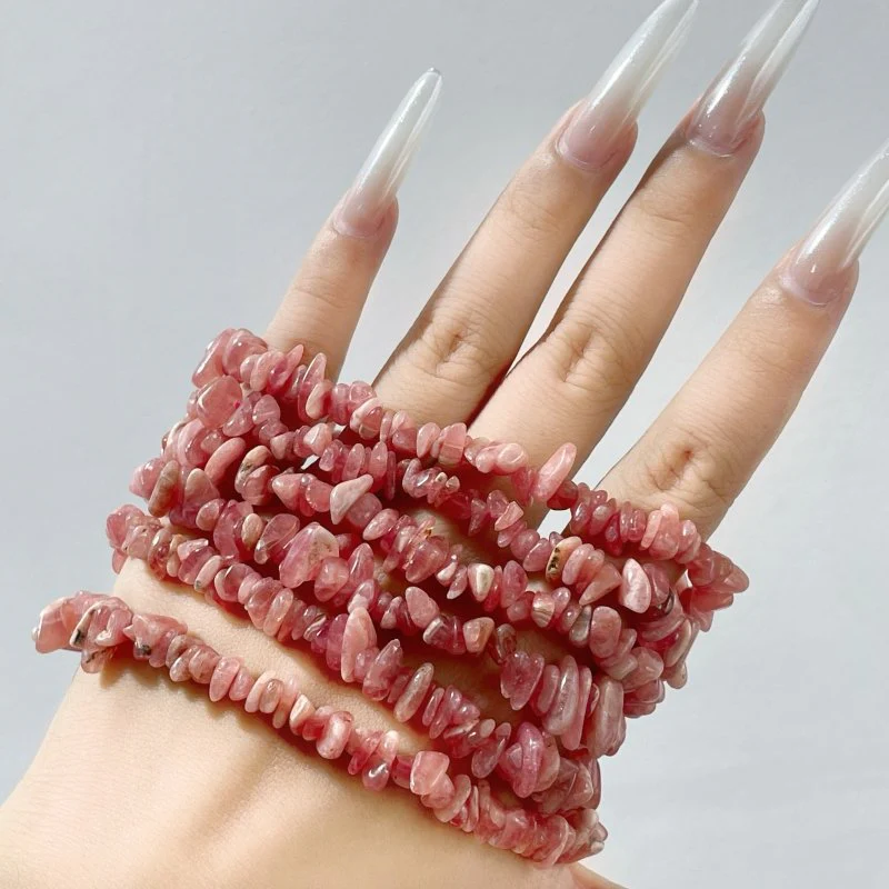 Rhodochrosite Chips Bracelet Wholesale - Image 3
