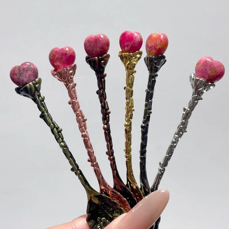Rhodonite Mini Heart Coffee Spoon Wholesale