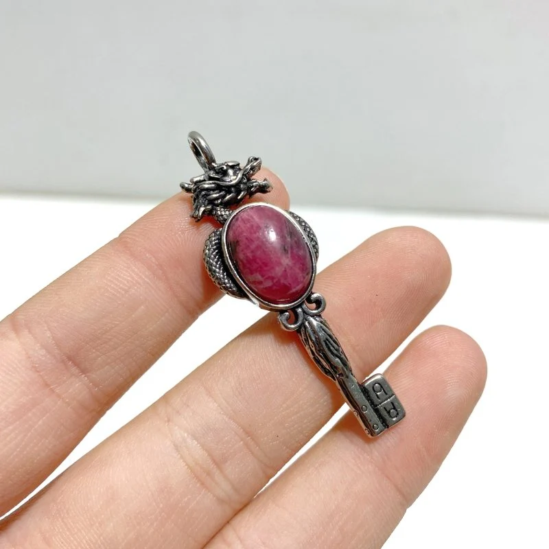 Rhodonite Key Pendants Dragon Shape Wholesale - Image 2