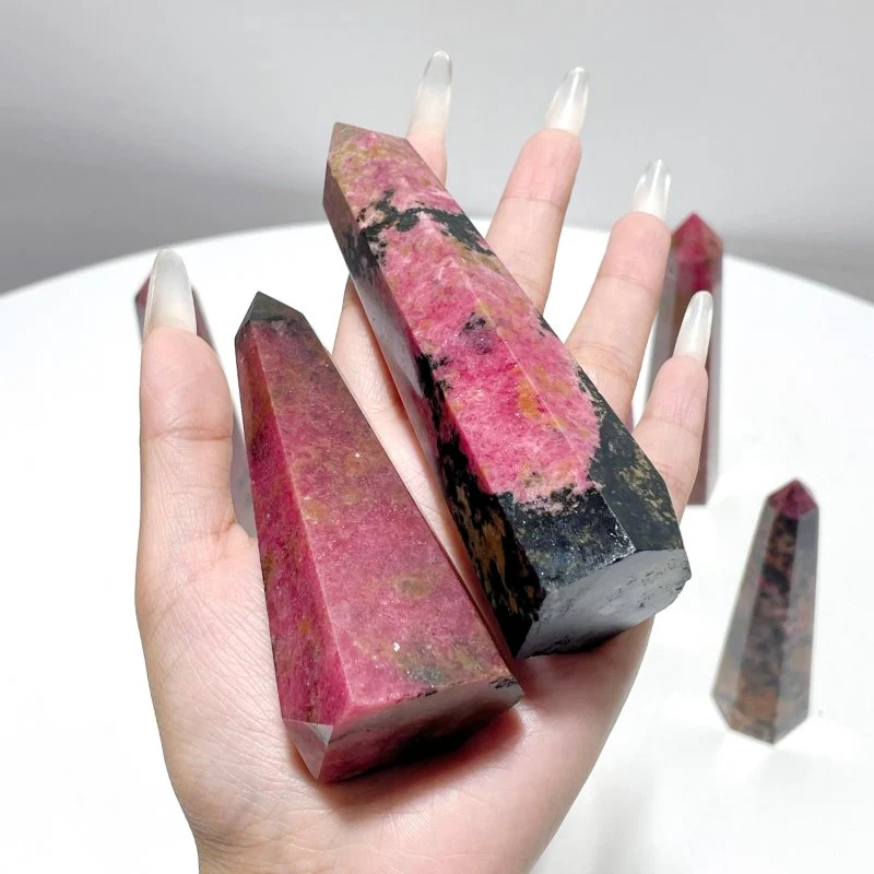 Rhodonite Obelisk Point Tower Wholesale - Image 2