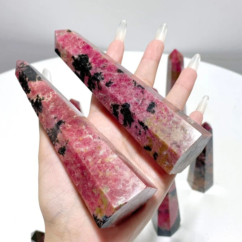 Rhodonite Obelisk Point Tower Wholesale - Image 3