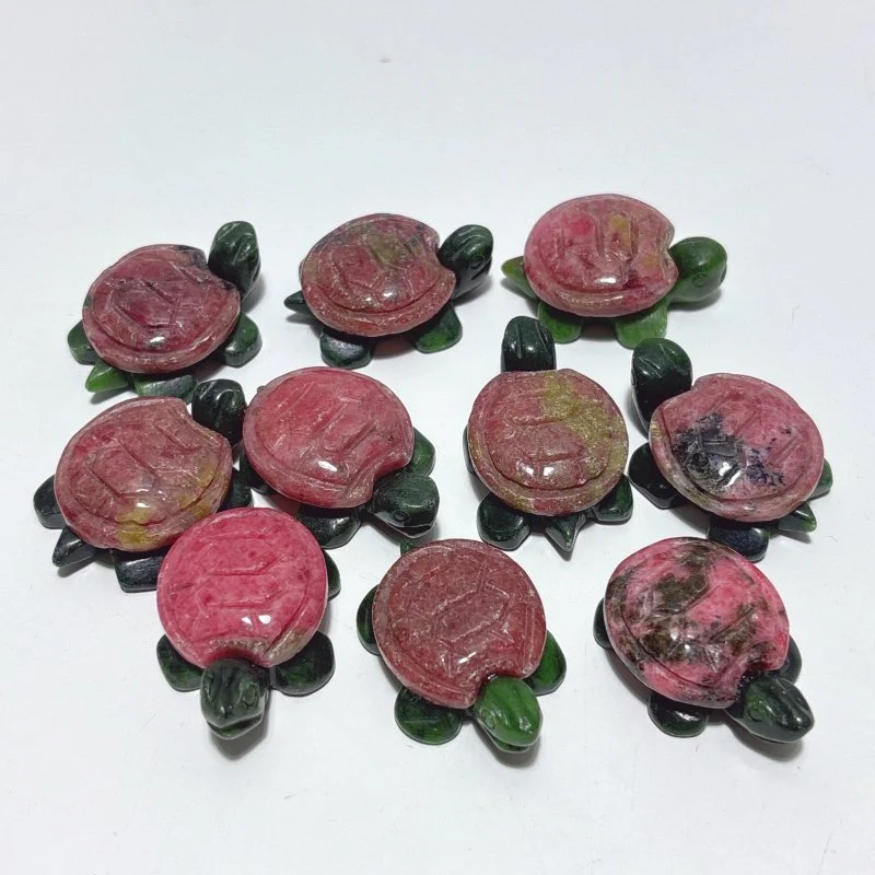 Rhodonite Turtle Carving Crystal Wholesale - Image 2
