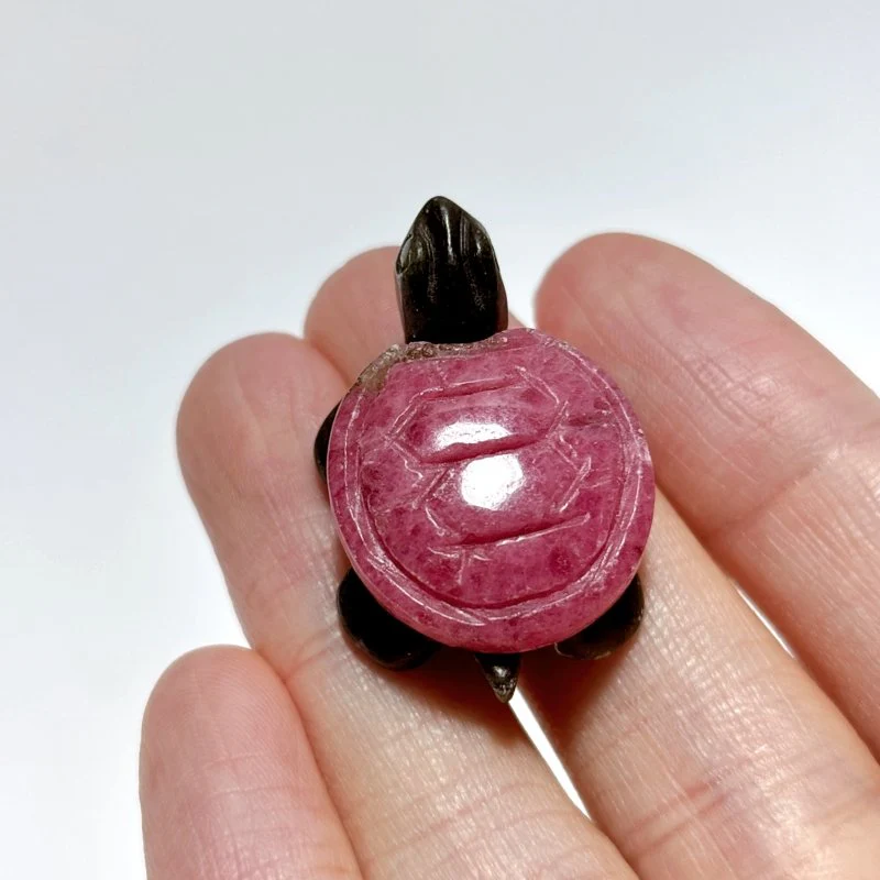 Rhodonite Turtle Carving Crystal Wholesale - Image 4