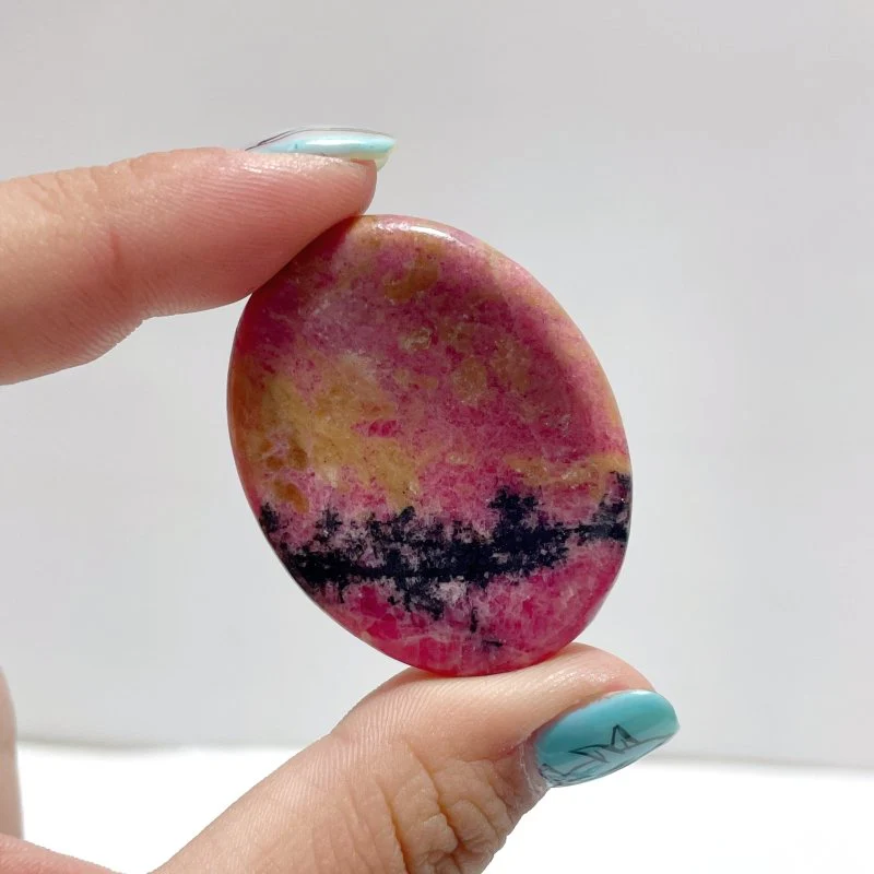 Rhodonite Worry Stone Wholesale - Image 4