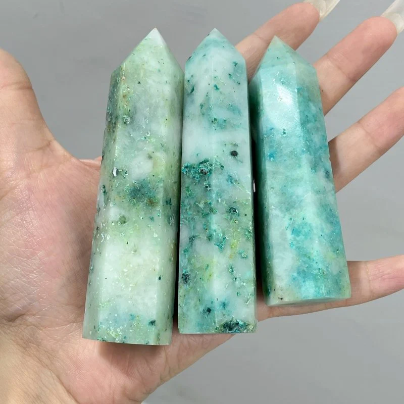 Robin Egg Blue Jasper Tower Points Wholesale - Image 5