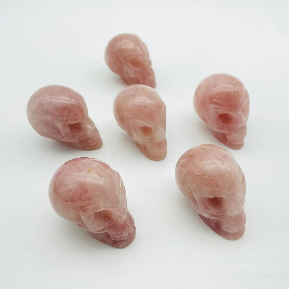 Rose Quartz Alien Skull Wholesale - Image 3
