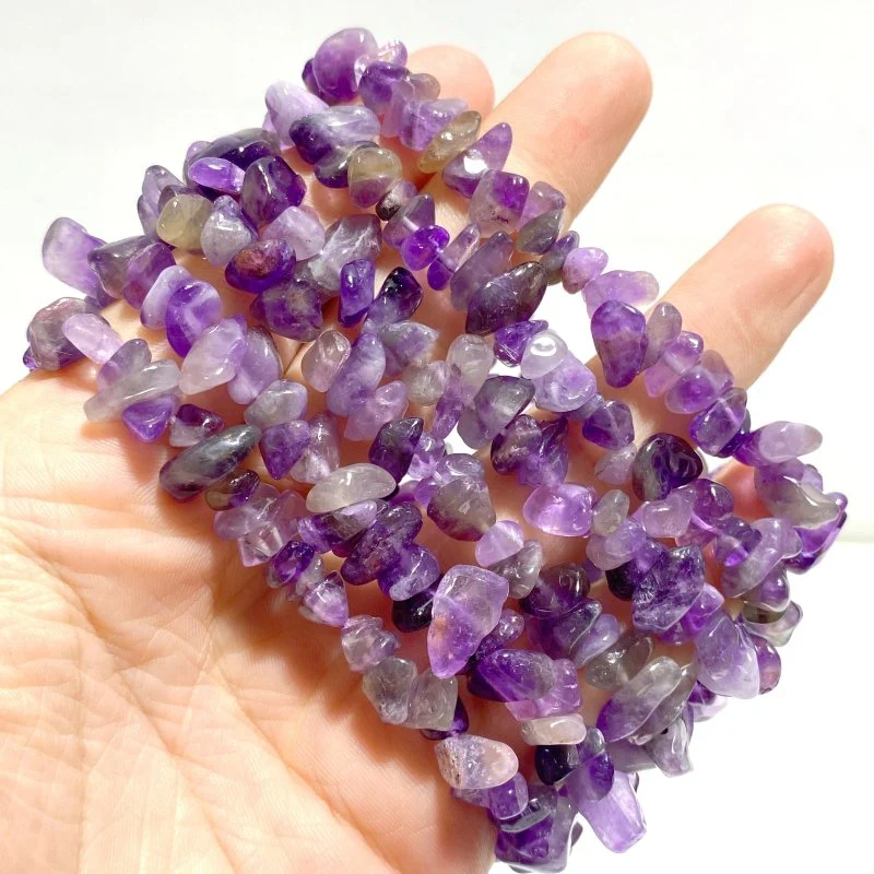 Rose Quartz | Chevron amethyst | Obsidian Chip Bracelets Wholesale