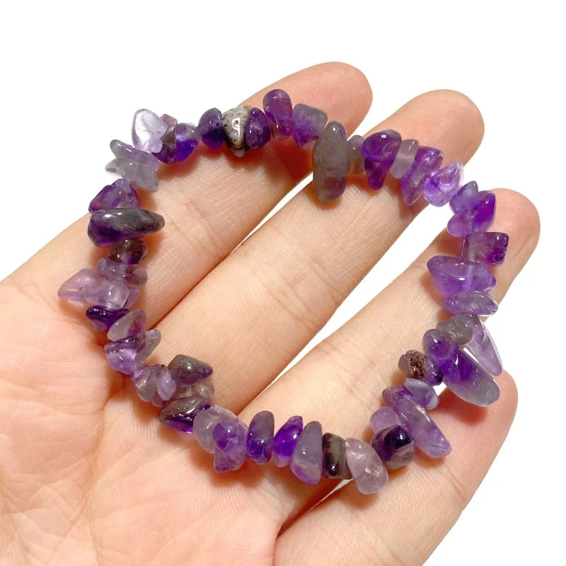 Rose Quartz | Chevron amethyst | Obsidian Chip Bracelets Wholesale - Image 2