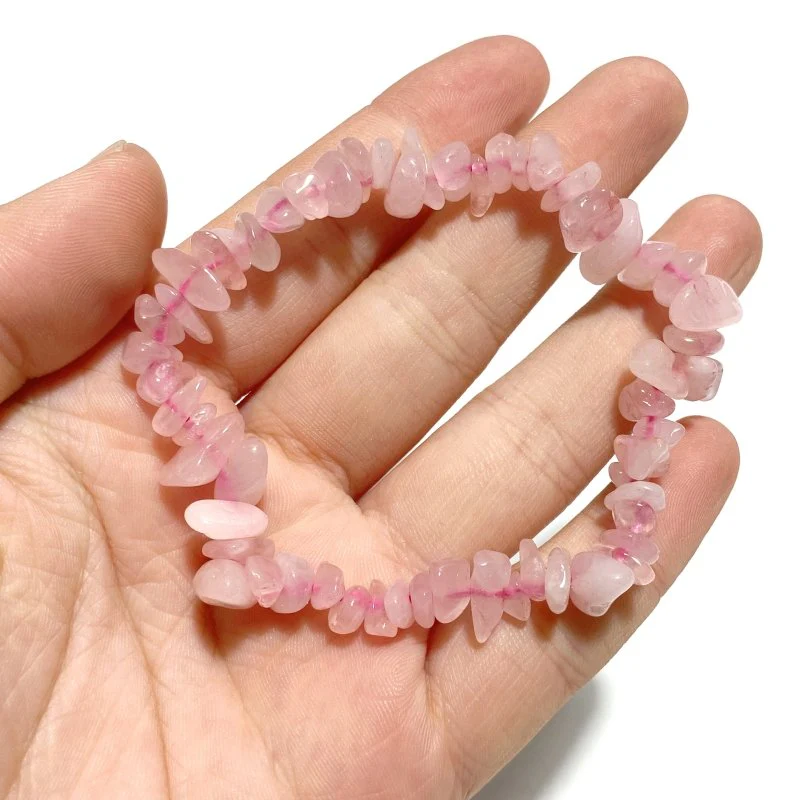 Rose Quartz | Chevron amethyst | Obsidian Chip Bracelets Wholesale - Image 5