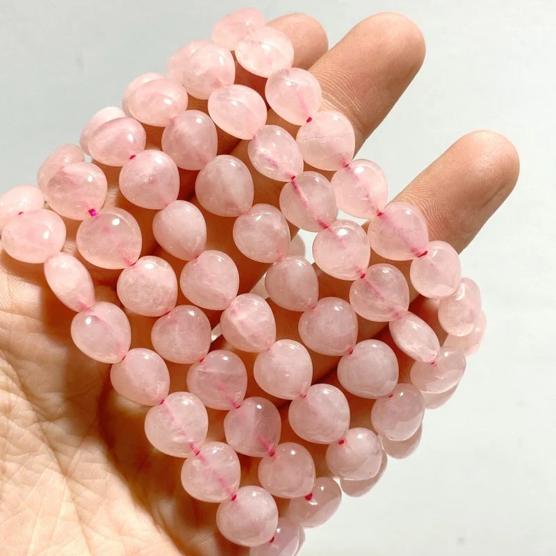 Rose Quartz Heart Bracelet Wholesale