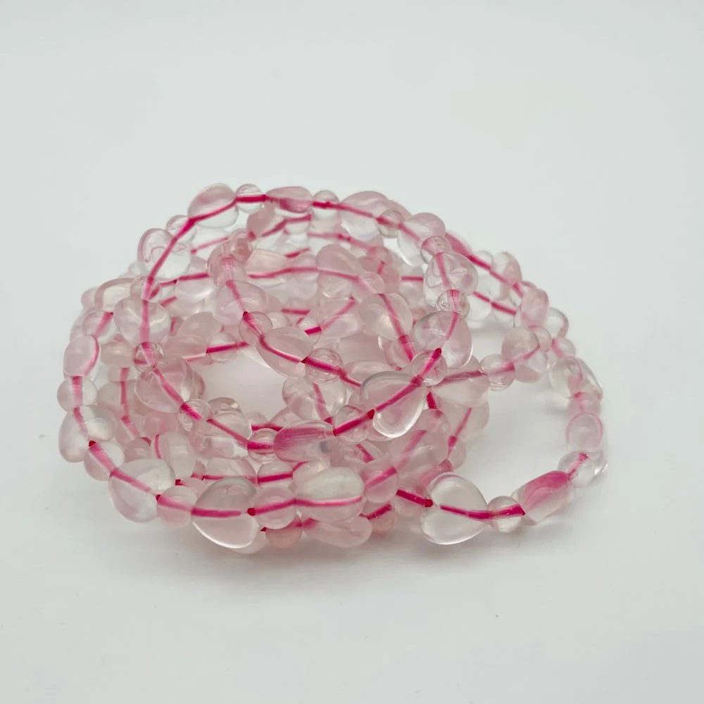 Rose Quartz Heart Bracelet Wholesale - Image 3