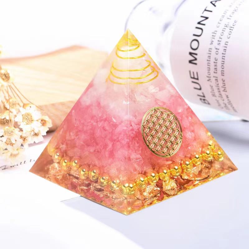 Rose Quartz Orgone Pyramid  Wholesale - Image 2