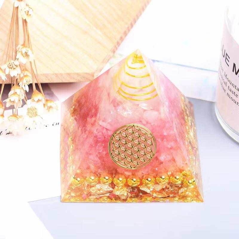 Rose Quartz Orgone Pyramid  Wholesale - Image 3