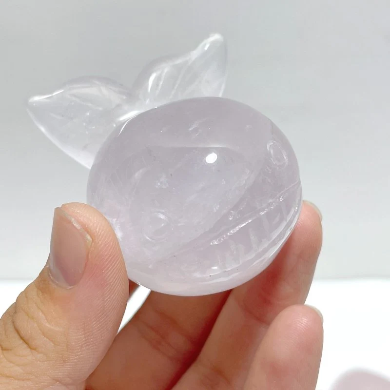 10 Pieces Beautiful Rose Quartz Sea Animals Carving - Image 6