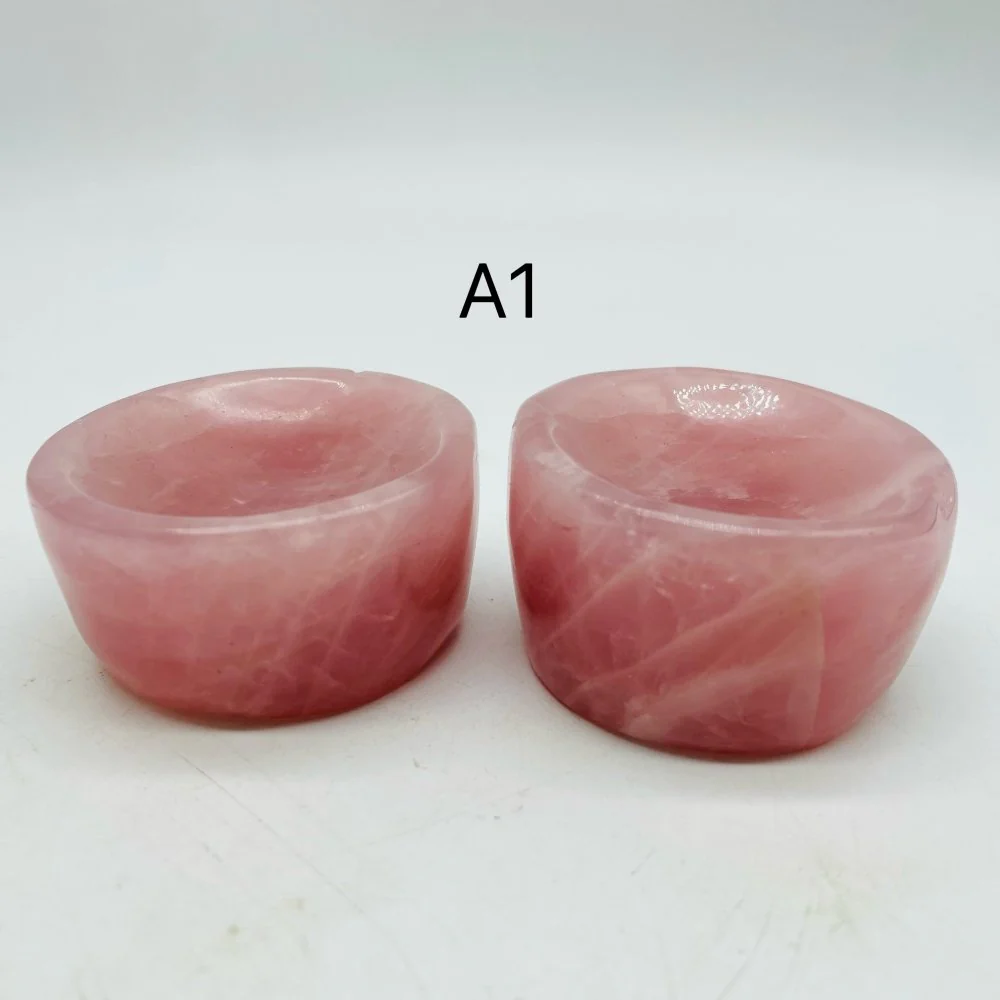 Rose Quartz Shallow Bowl Wholesale - Image 3