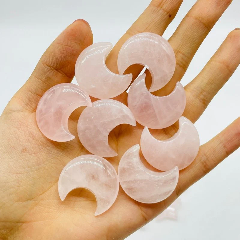 Rose Quartz Star Moon Crystal Wholesale - Image 3
