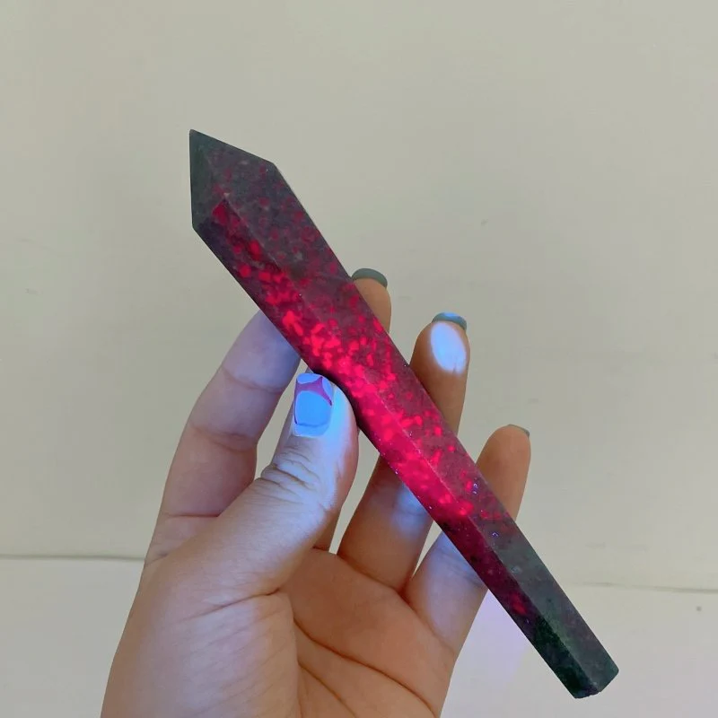 Ruby in Kyanite Point Magic Scepter Wand Wholesale(UV-Reactive) - Image 4