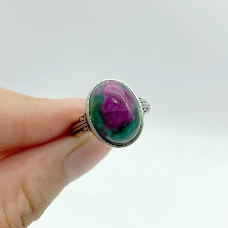 10 Pieces S925 Different Styles Ruby In Kyanite Ring - Image 2