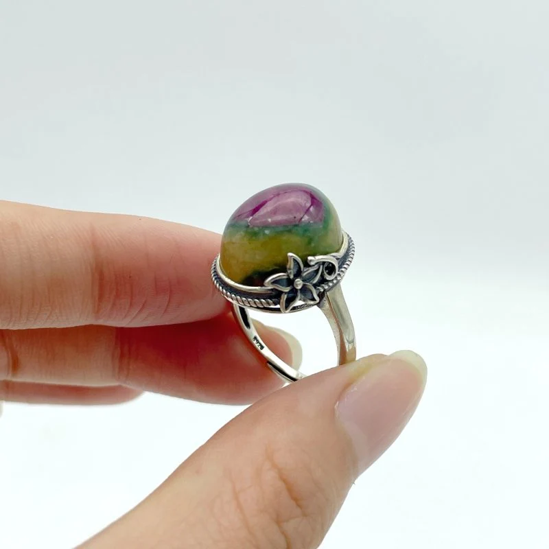 10 Pieces S925 Different Styles Ruby In Kyanite Ring - Image 4