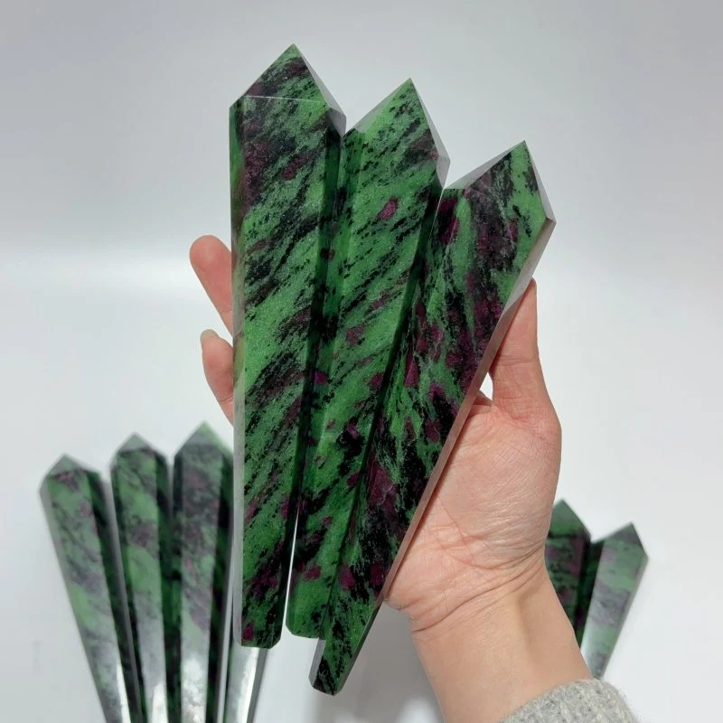 Ruby Zoisite Point Magic Wand Scepter Crystal Wholesale - Image 2