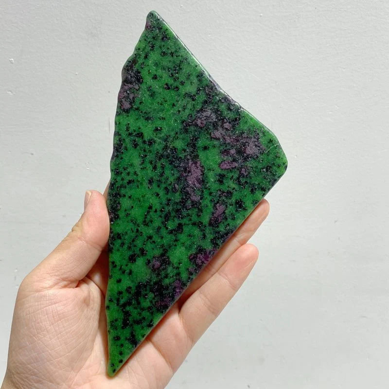 2 Pairs Ruby Zoisite Slab Wing With Stand - Image 5