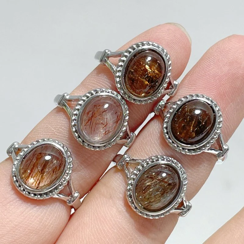 Rutile Quartz Crystal Ring Wholesale