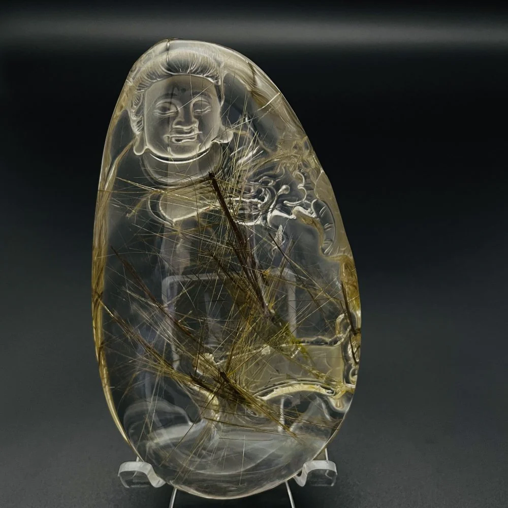 Rutile Quartz Guanyin Quan Yin - Image 2