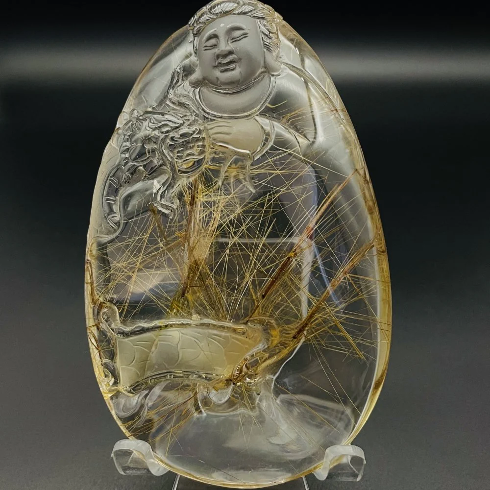 Rutile Quartz Guanyin Quan Yin - Image 5