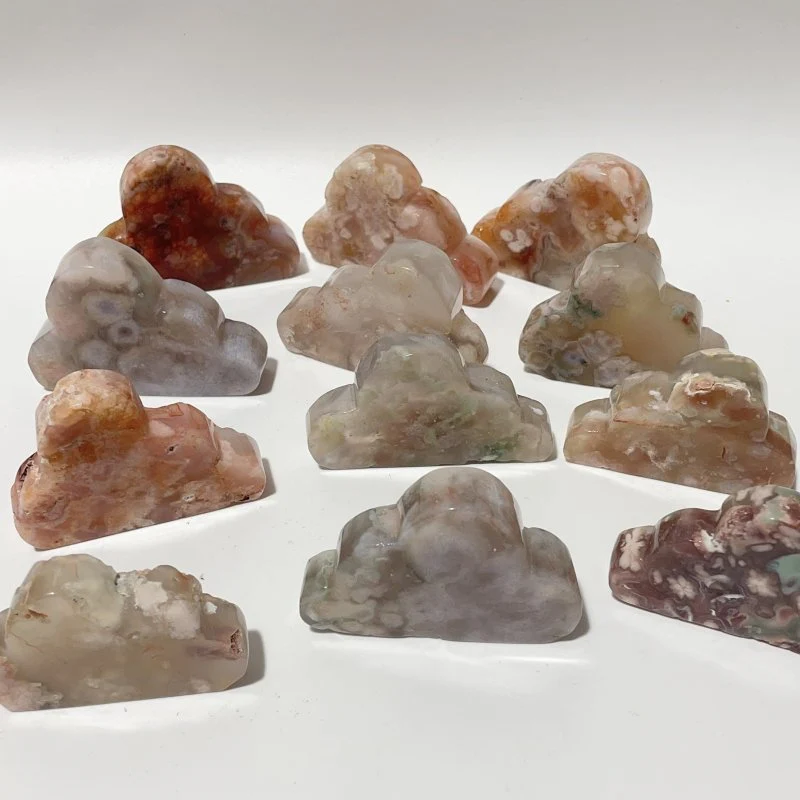 Sakura Agate Cloud Carving Wholesale - Image 3