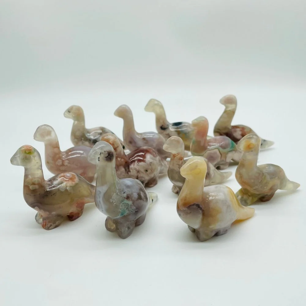 High Quality Sakura Agate Dinosaur Carving Wholesale - Image 4