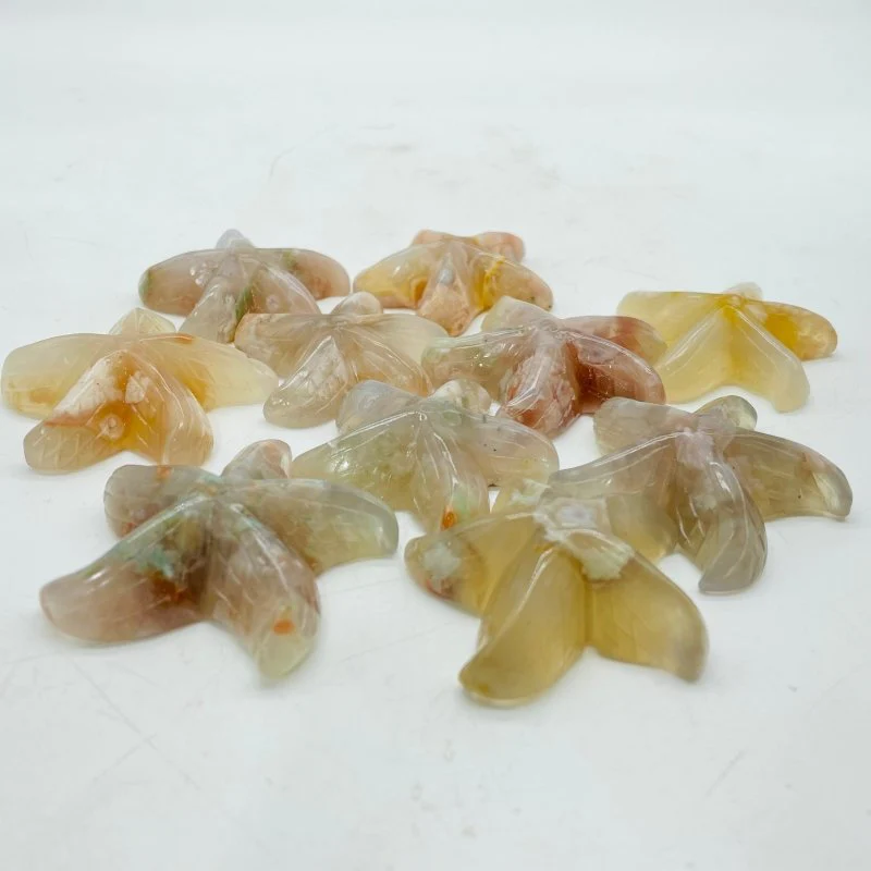 Sakura Flower Agate Starfish Carving Wholesale - Image 2