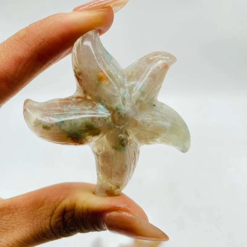 Sakura Flower Agate Starfish Carving Wholesale - Image 5