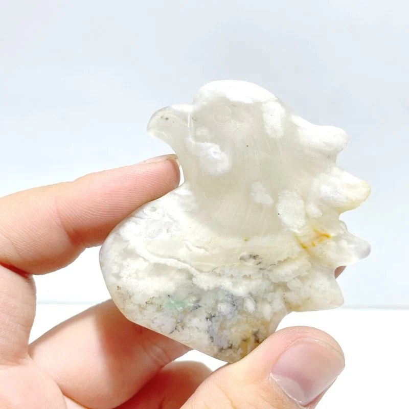 31 Pieces Sakura Flower Agate Eagle Carving - Image 3
