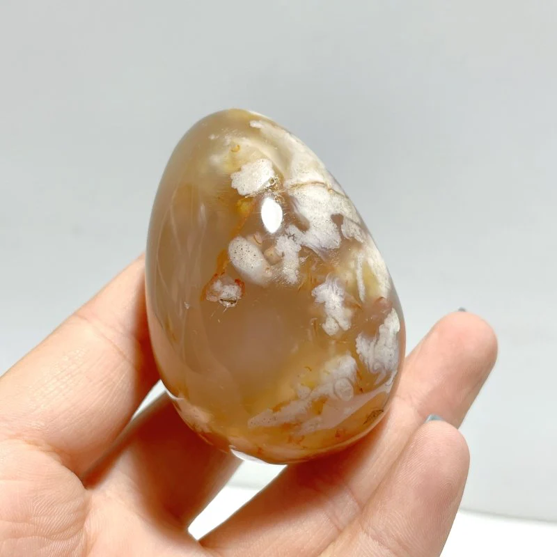 Sakura Flower Agate Egg Wholesale - Image 3