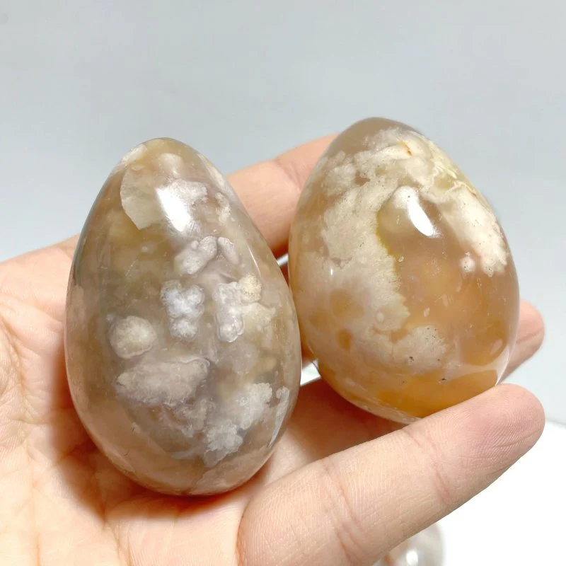 Sakura Flower Agate Egg Wholesale - Image 4