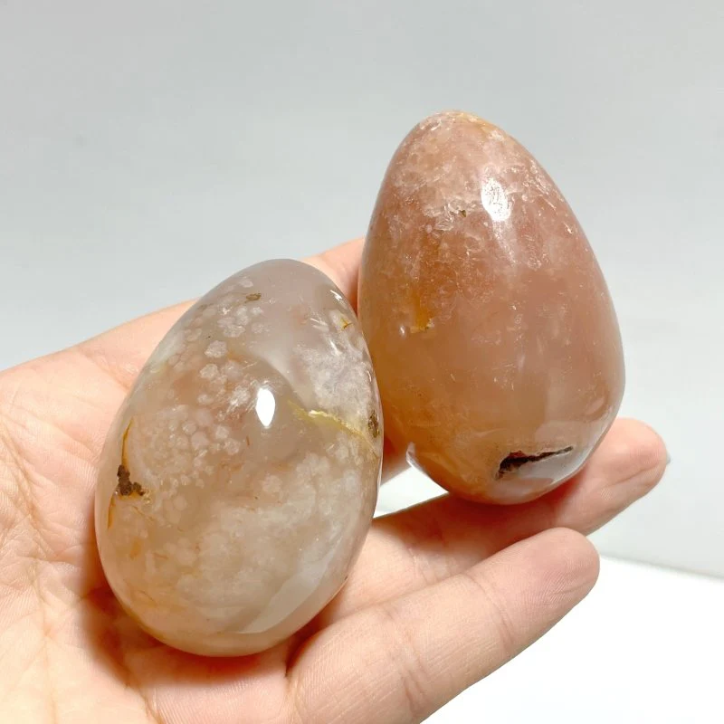 Sakura Flower Agate Egg Wholesale - Image 6