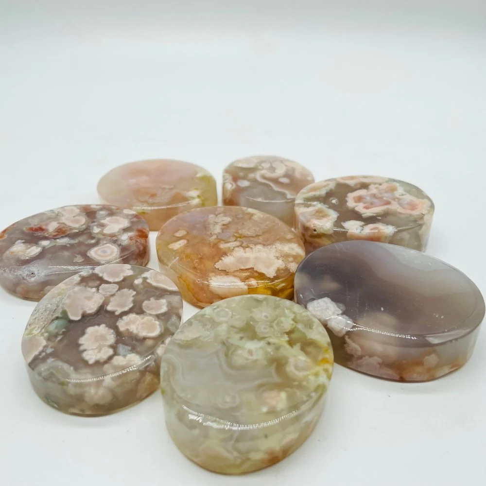 Sakura Flower Agate Oval Plate Wholesale - Image 2