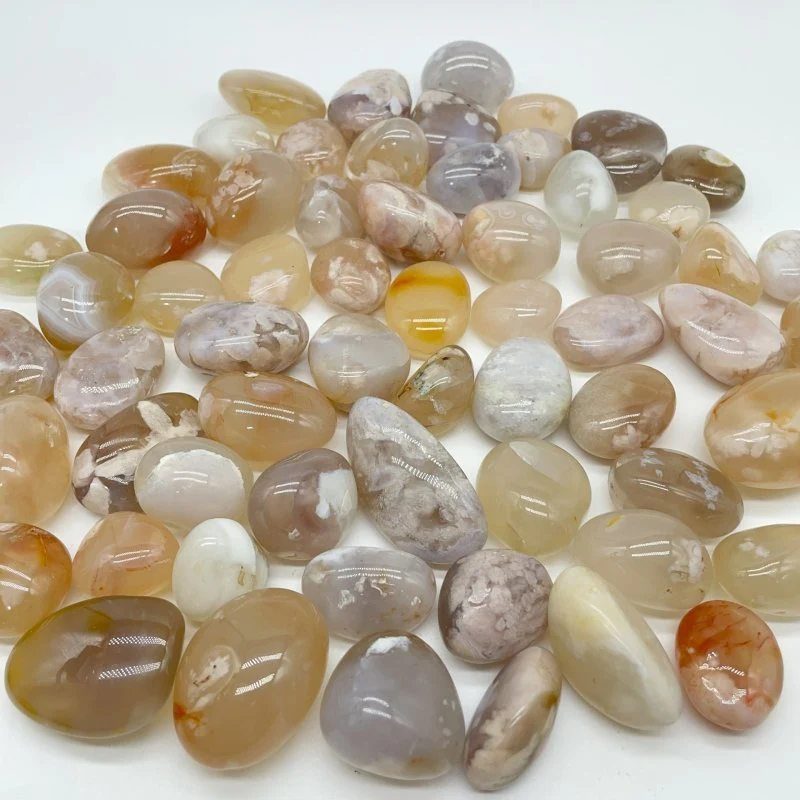 Sakura Flower Agate Tumbled Wholesale - Image 3