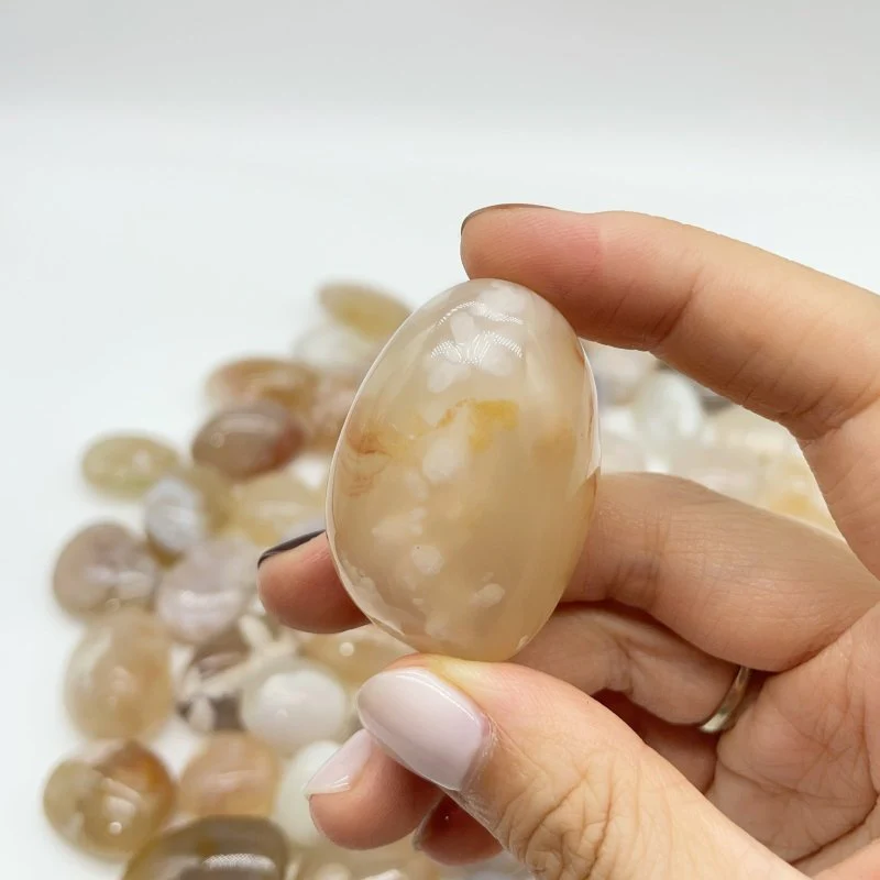 Sakura Flower Agate Tumbled Wholesale - Image 4